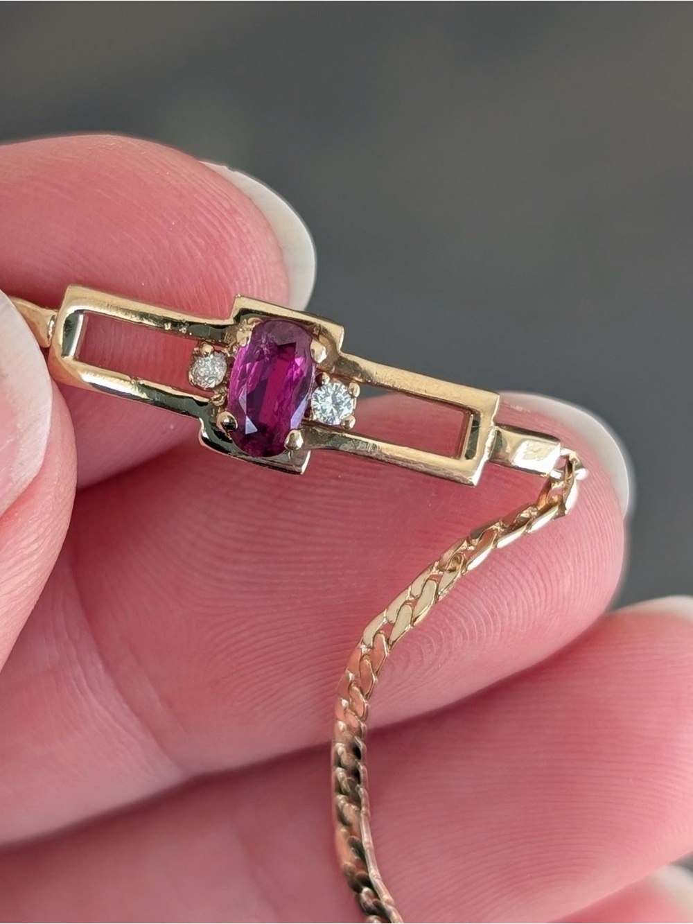 14 KT Gold • Ruby & Diamond Bracelet